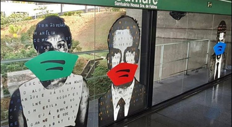 METRÔ SP usa arte para alertar sobre a prevenção a COVID-19